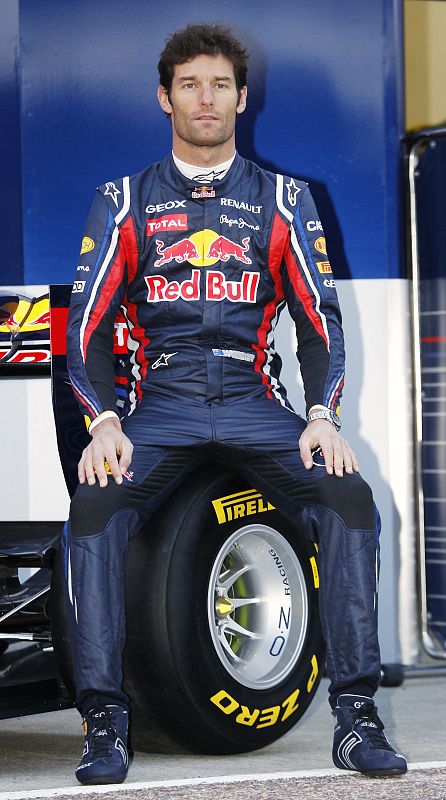 El veterano inglés Mark Webber sigue en Red Bull como compañero de equipo del vigente campeón, el alemán Sebastian Vettel.