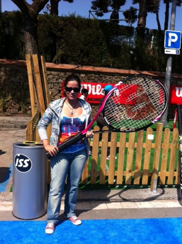 Grande raqueta como grande es el tenis y este torneo