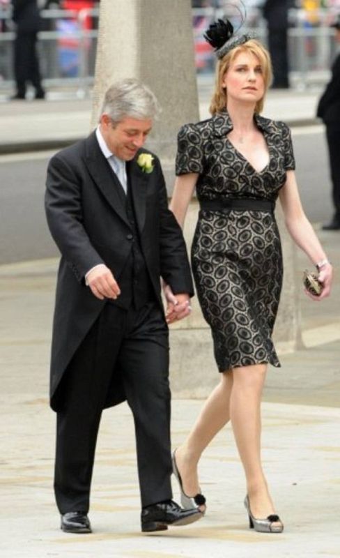 John Bercow, presidente ('speraker') de la Cámara de los Comunes y su mujer Sally.