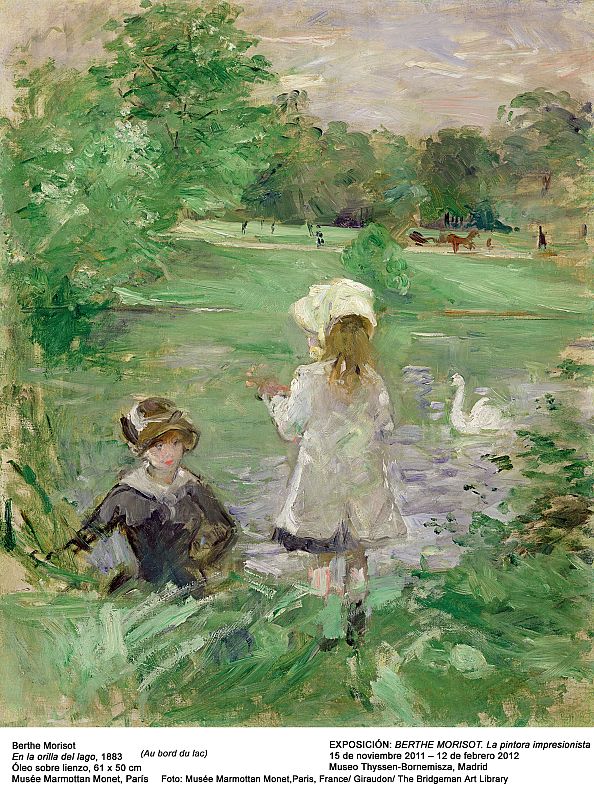 'En la orilla del lago' (1883). Museo Marmotan Monet París