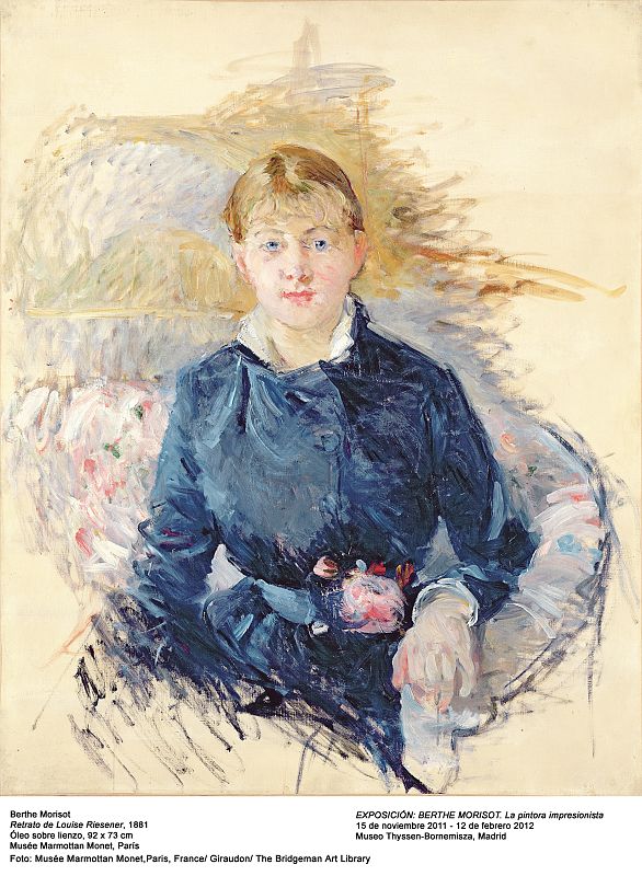 'Retrato de Louise Reisener' (1881). Museo Marmottan París