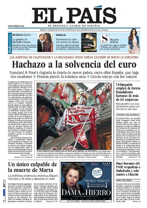 Hachazo a la solvencia del euro