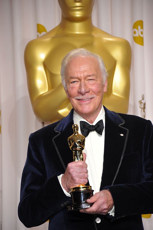 Christopher Plummer en la gala de los Oscars 2012