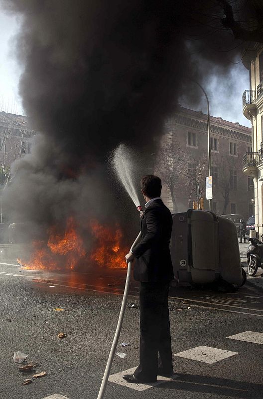 INCIDENTES AL FINAL DE LA MANIFESTACIÓN DE UNIVERSITARIOS EN BARCELONA
