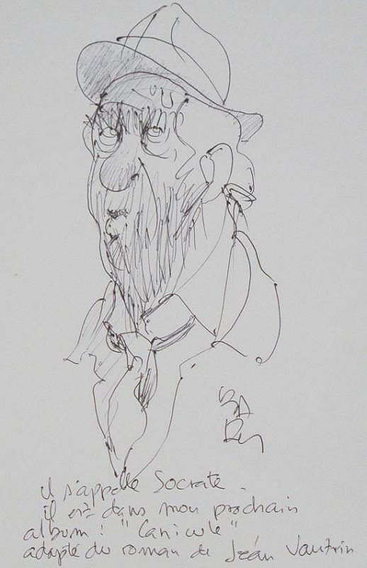 Dedicatoria del gran artista francés Baru