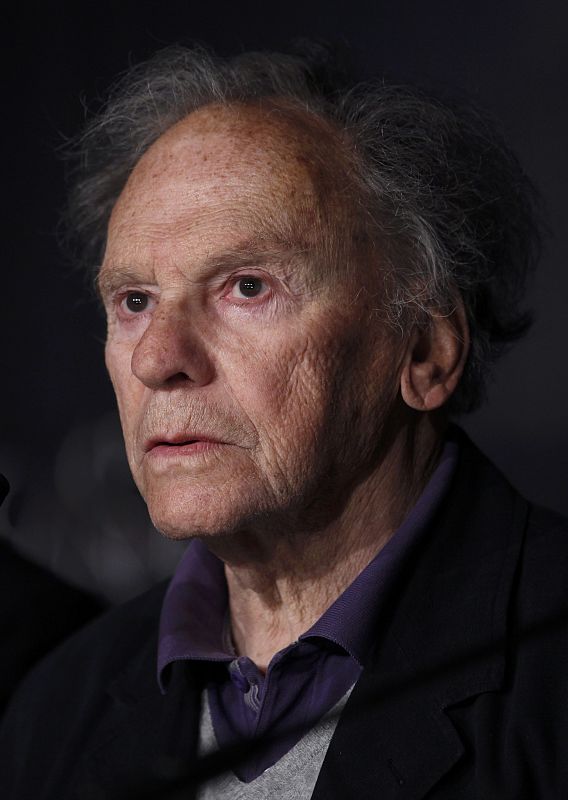 Cast member Trintignant attends a news conference for the film Amour at the 65th Cannes Film Festival