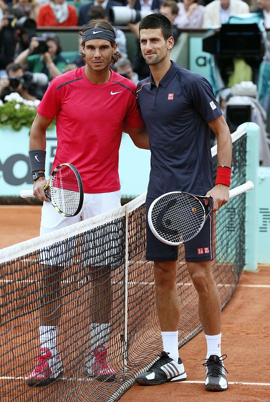 Imagen de los dos finalistas antes del comienzo.