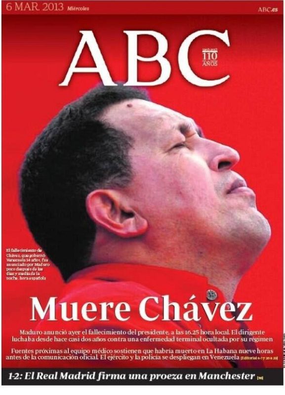 MUERE HUGO CHÁVEZ