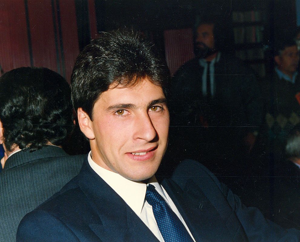 El golfista José María Olazabal en 1987