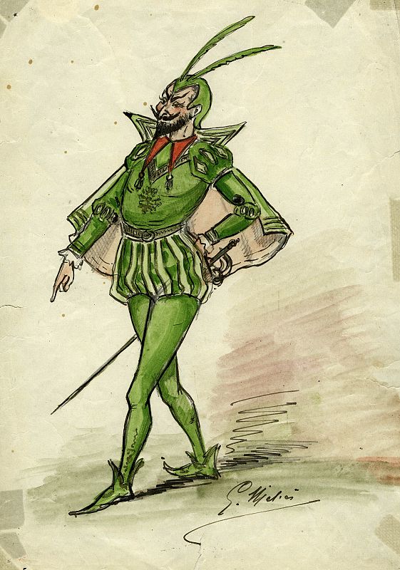 Georges Méliès. Autorretrato caracterizado de Mefistófeles para la película La Damnation du docteur Faust [La condenación de Fausto], 1904.