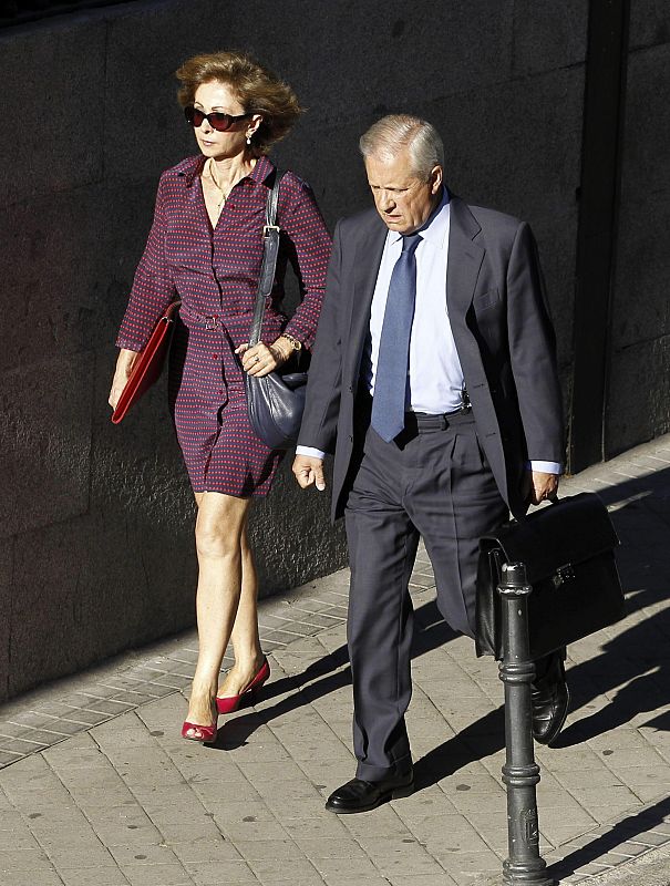 El abogado de Bárcenas, Javier Gómez de Liaño, a su llegada a la Audiencia Nacional