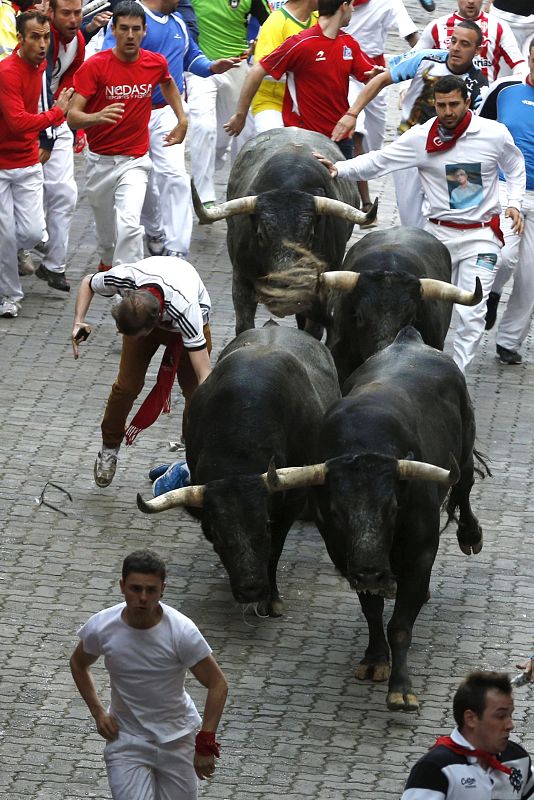 La ganadería de Miura ha dejado siete heridos, tres de ellos por asta de toro