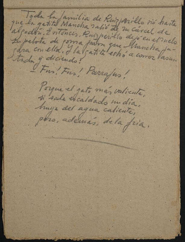 Últimos manuscritos de Miguel Hernández