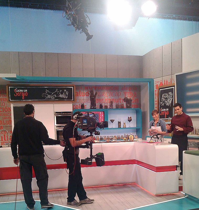 Sergio y Pepa suelen grabar del tirón las diferentes partes del programa y pocas veces necesitan repetir.