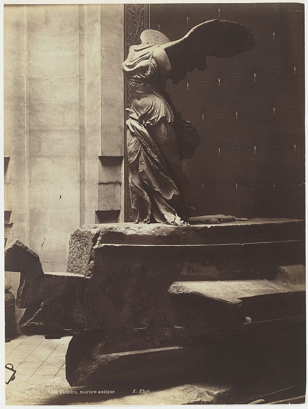 La Victoria de Samotracia después de su segunda restauración en 1883