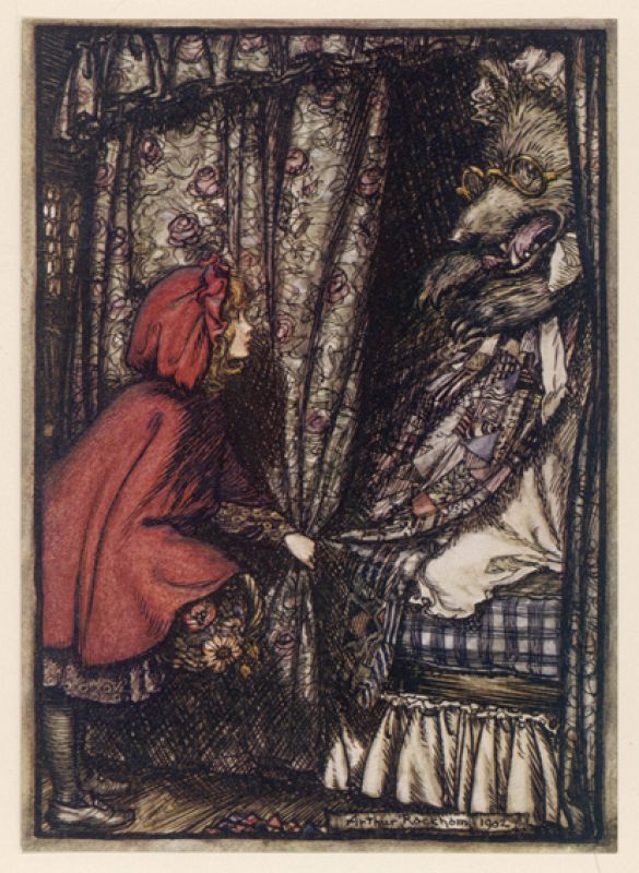 La espectacular Caperucita de Arthur Rackham