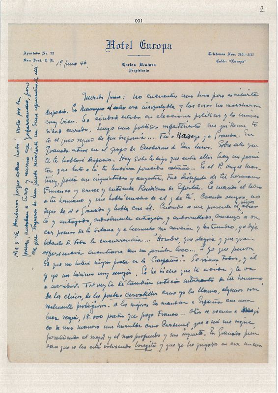 1946, Carta de León Felipe a Juan Larrea