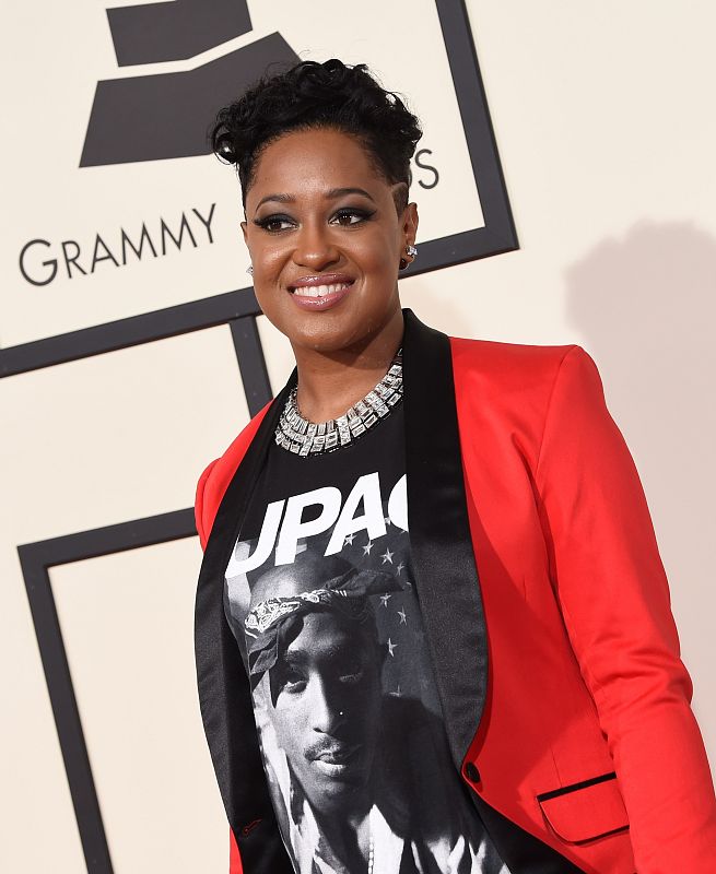 La cantante de rap Rapsody en los galardones.