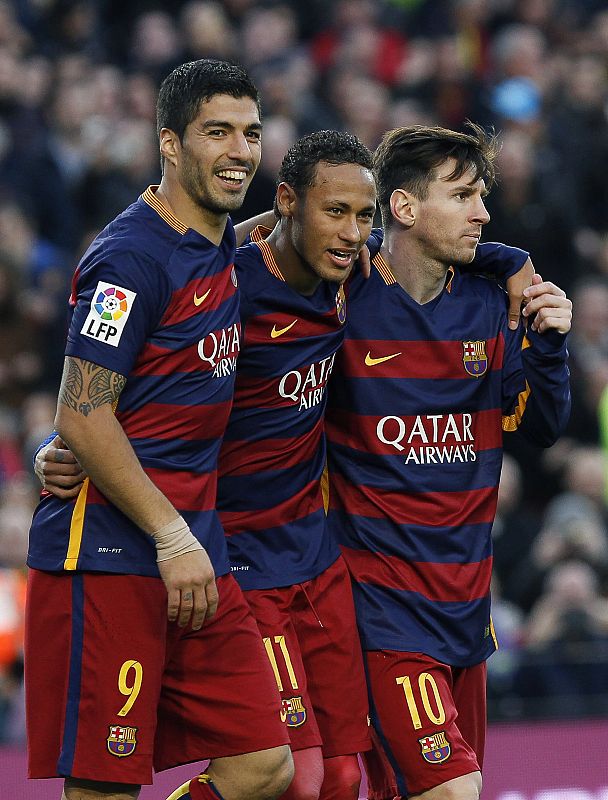Neymar, miembro del tridente goleador de la MSN