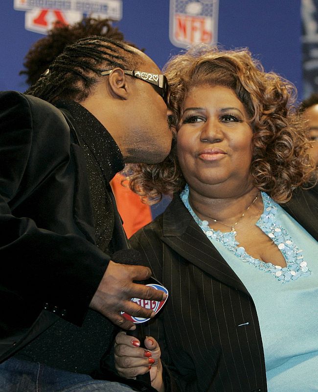 Aretha Franklin y Stevie Wonder