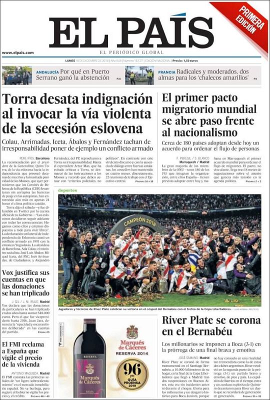 Portada El País