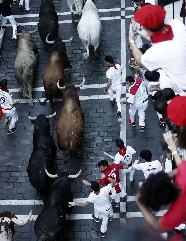 Los toros en la calle Estafeta