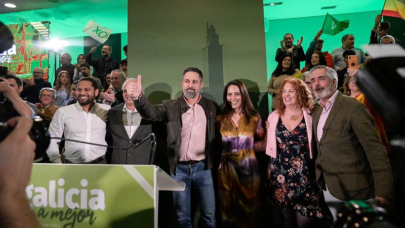 Cierre de campaña de Vox con Santiago Abascal, Ignacio Garriga y Álvaro Díaz-Mella