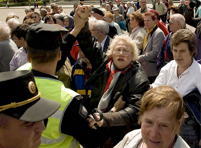 Los pensionistas moldavos se rebelan