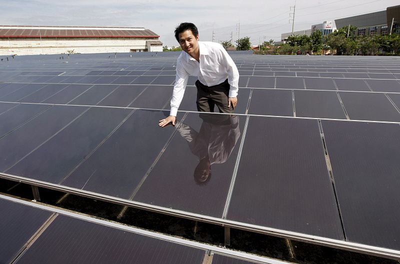 Instalación de celdas solares en Tailandia