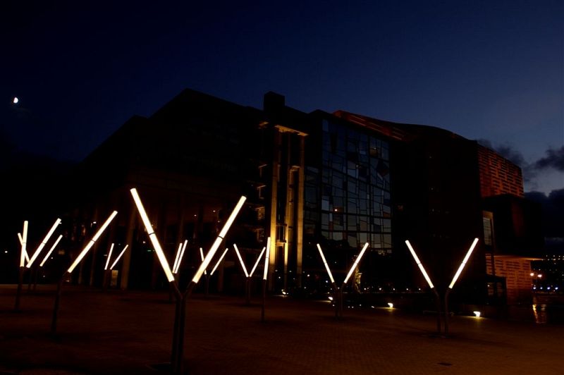 Vista nocturna de Bilbao