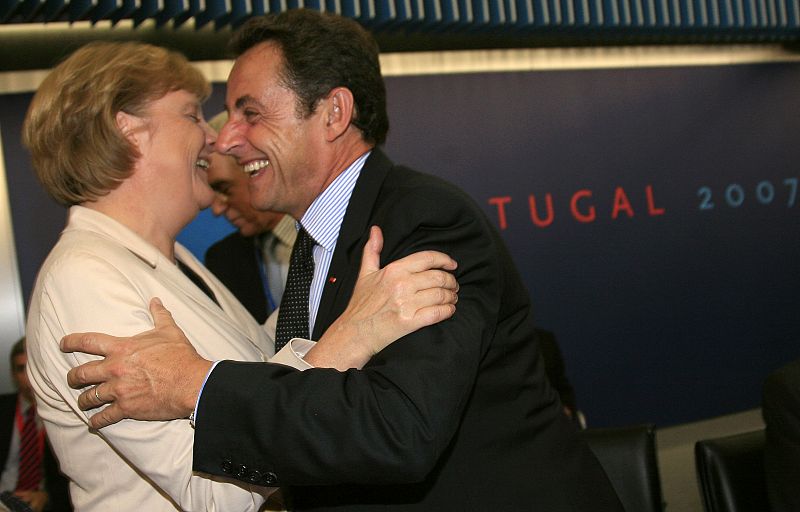 Reunión de líderes de la Unión Europea en Lisboa, 18 de octubre de 2007.