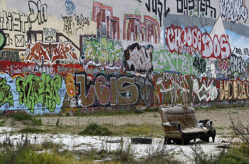 Restos del Muro en el centro cultural Tacheles, Berlín.