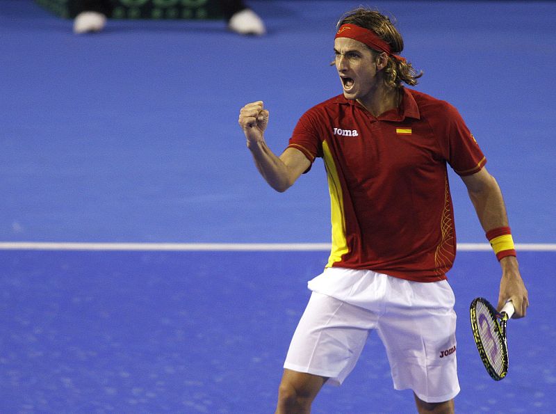 ¡Podemos!. Feliciano López empata la eliminatoria a uno tras derrotar a Del Potro