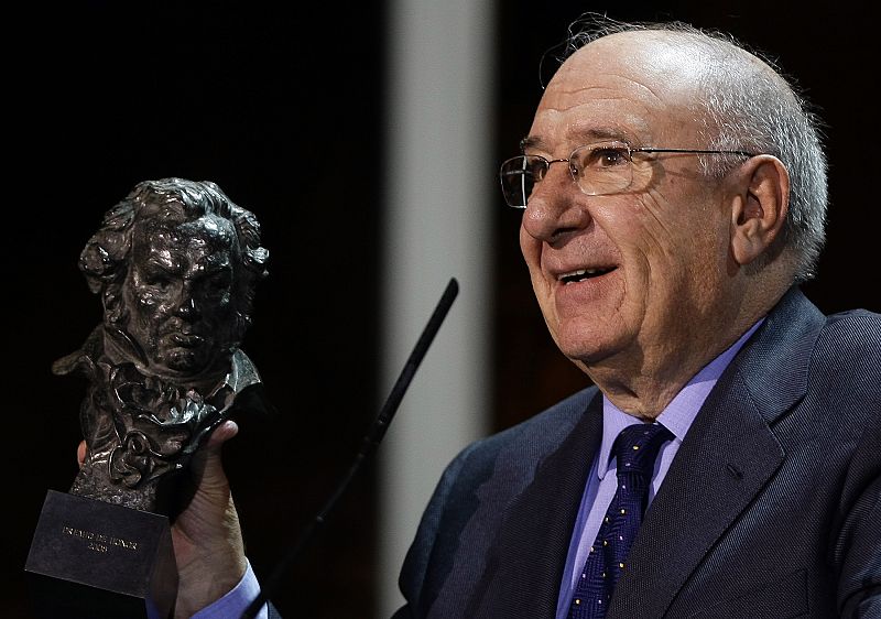 El actor español Alfredo Landa recibió el Goya de honor a su carrera cinematográfica en febrero de 2008.