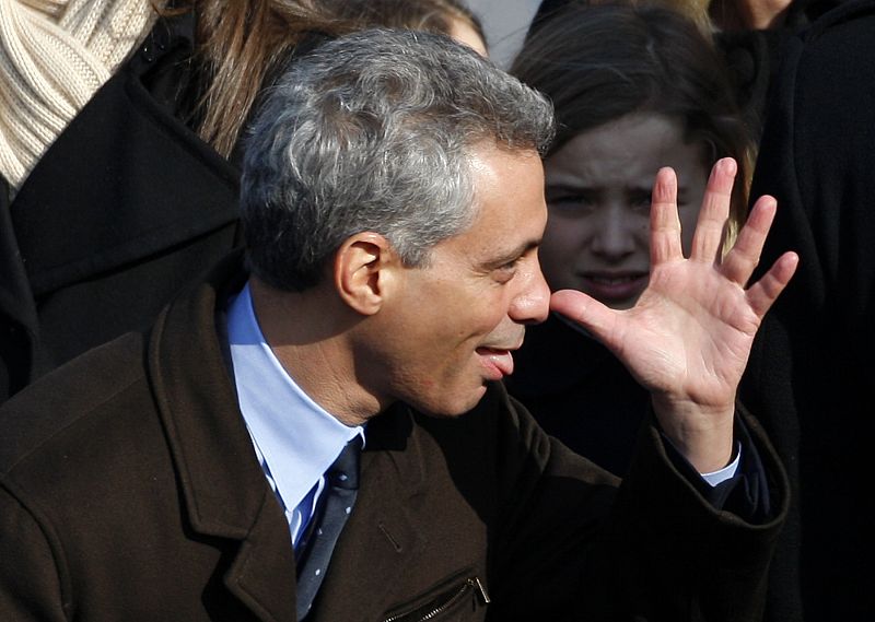 Rahm Emanuel, el jefe del Gabinete de la Casa Blanca del ya presidente de Estados Unidos, antes de la investidura.