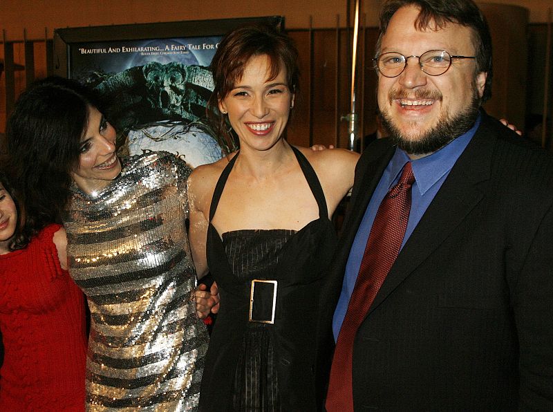 Verdú, junto a Ariadna Gil y el director mexicano Guillermo del Toro, en 2007.