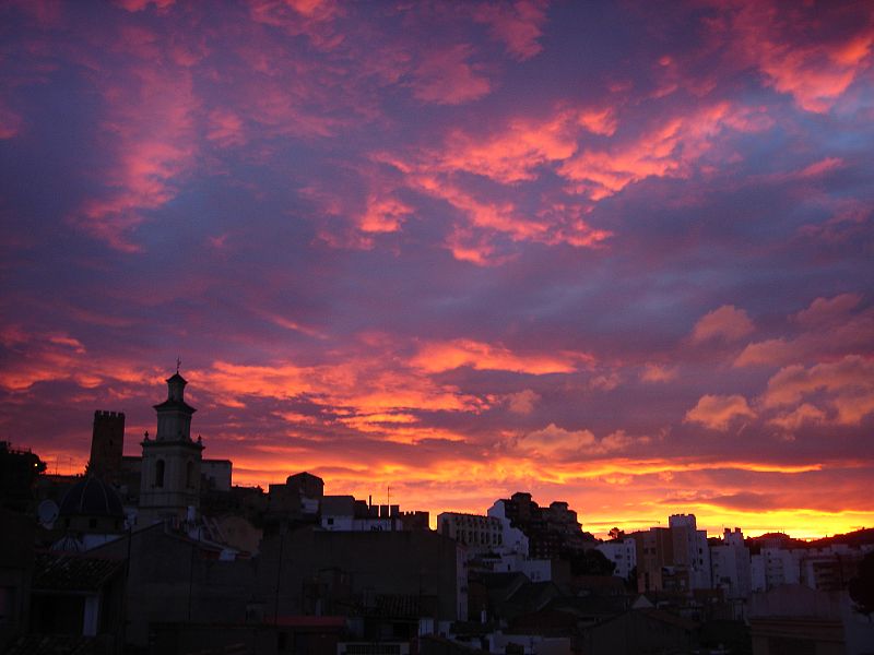 Amanecer en Buñol, Valencia