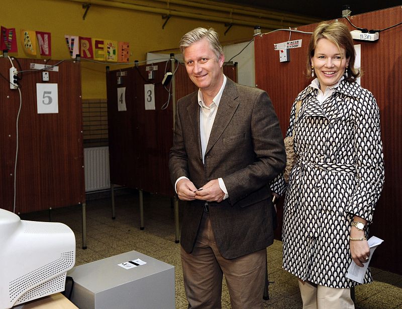 Príncipe Philippe de Bélgica y la Princesa Mathilde