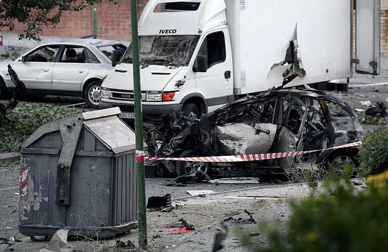 Atentado casa cuartel en Burgos