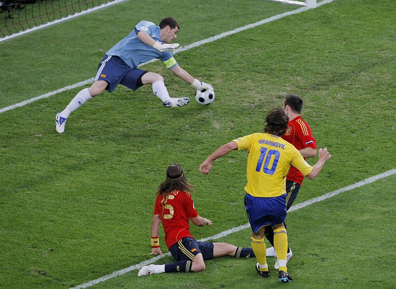Ibrahimovic fue de los pocos que batió a casillas en la Eurocopa 2008