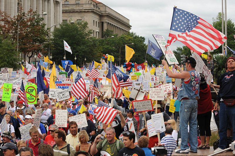 MANIFESTACIÓN CONTRA REFORMA SANITARIA EN WASHINGTON DC