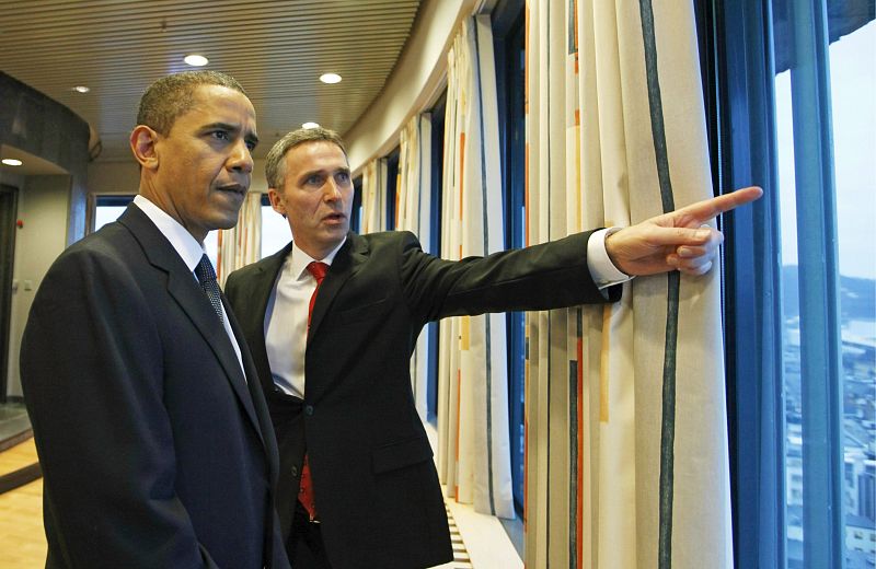 EL PRESIDENTE ESTADOUNIDENSE BARACK OBAMA EN OSLO PARA RECIBIR EL NOBEL DE LA PAZ