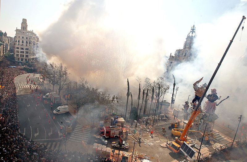 Primer mascletà de las Fallas 2010