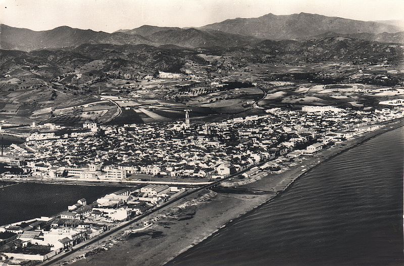 Vista aérea de Estepona (año 1962)