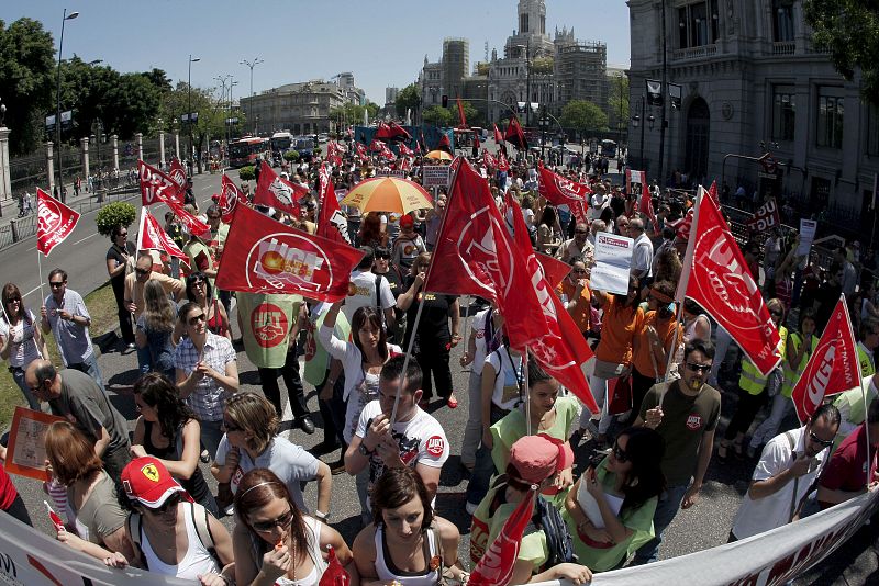 MANIFESTACIÓN DE LOS TRABAJADORES DE MARSANS EN MADRID
