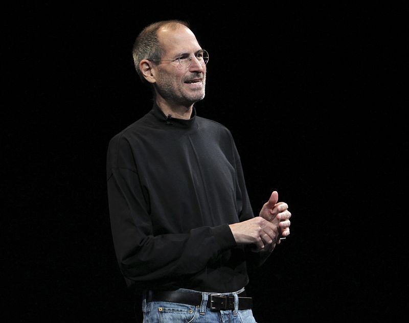 Steve Jobs  durante la presentación del nuevo iPhone en San Francisco, California