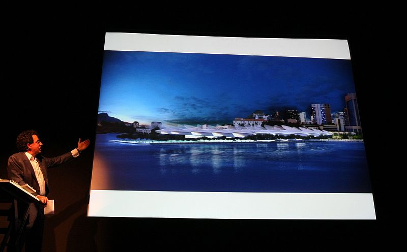 PRESENTACIÓN DEL MUSEO DEL MAÑANA POR EL ARQUITECTO ESPAÑOL SANTIAGO CALATRAVA