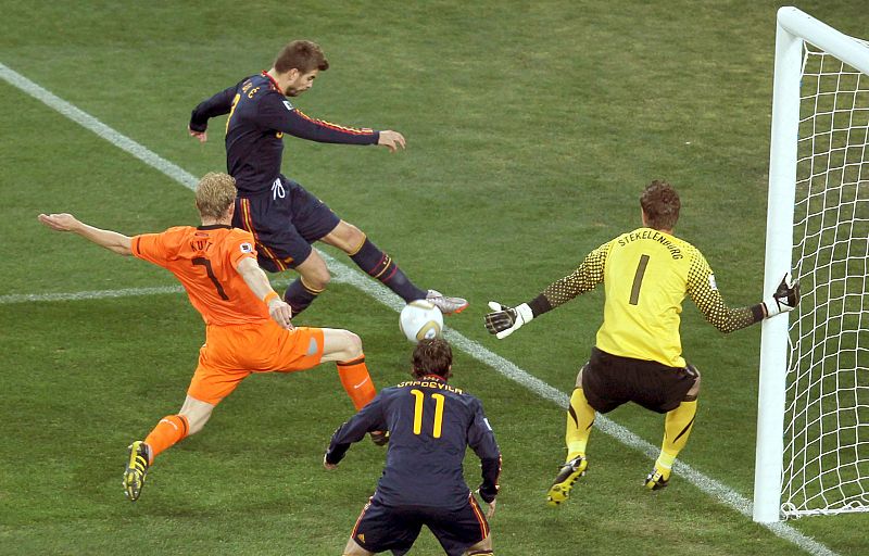 Piqué también quiere un gol en la final