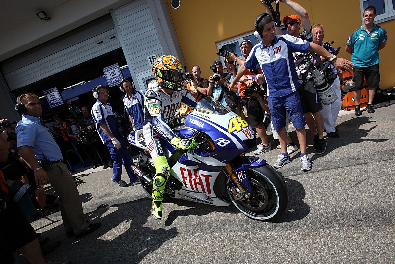 Todos los ojos estaban hoy pendientes de Valentino Rossi.