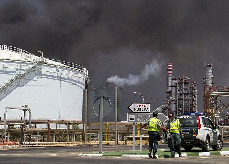 Imagen de los exteriores de La refinería La Rábida, que el grupo Cepsa tiene en Palos de la Frontera